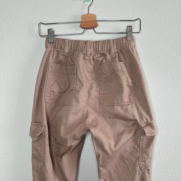 Gap Girlfriend Cargo Jogger Pants Warm Golden Brown Size 2 100% Cotton - Picture 3 of 12